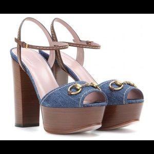 Authentic Gucci Denim Sandal with box, size 37